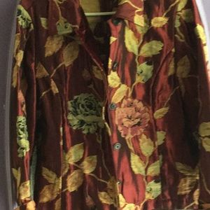 Timeless, charming brocade blazer.